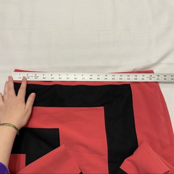 Nine West Pink & Black Color Block Skirt - Picture 2 of 6